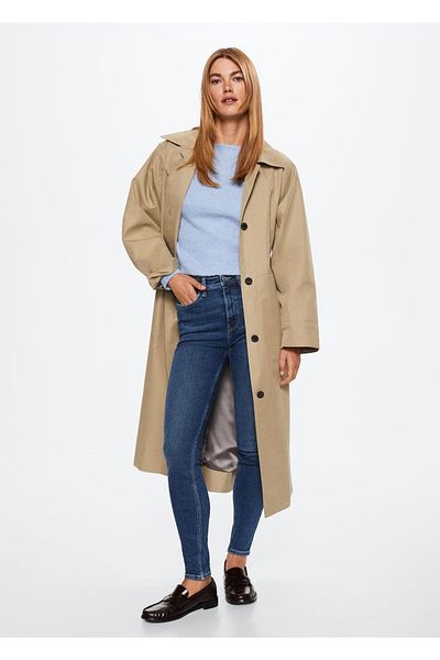 MANGO Woman Blugi skinny cu talie înaltă Soho