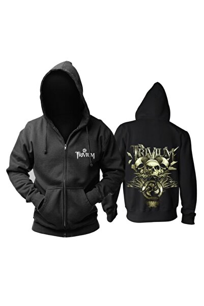 GALASHOP Cool Trivium Rock Music Fermuarlı Hoodie