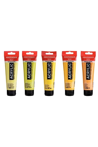 Talens Amsterdam Akrilik Boya 120ml 5'li Set Sarı Güneş Tonu Renkleri