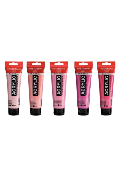 Talens Amsterdam Akrilik Boya 120ml 5'li Set Pembe Tonu Renkleri