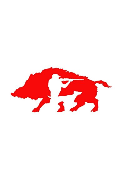 TSC Pig Hunting Sticker Paste 18cm Red Color