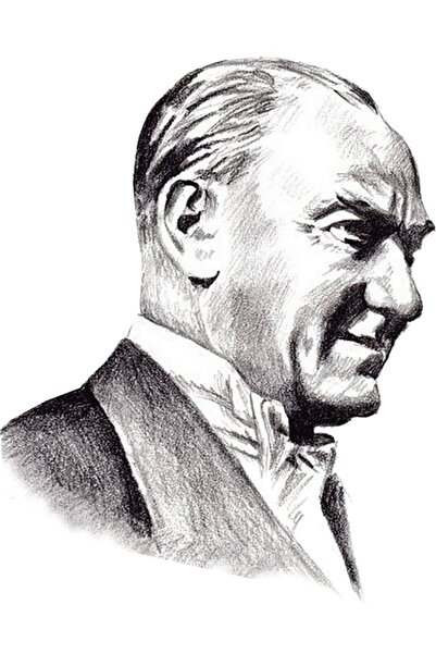 TSC Atatürk Araba Sticker Yapıştırması 18cm Ve 7cm 2 Adet Md3