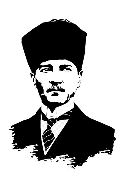 TSC Atatürk Araba Sticker Yapıştırması 15cm Adet Md1