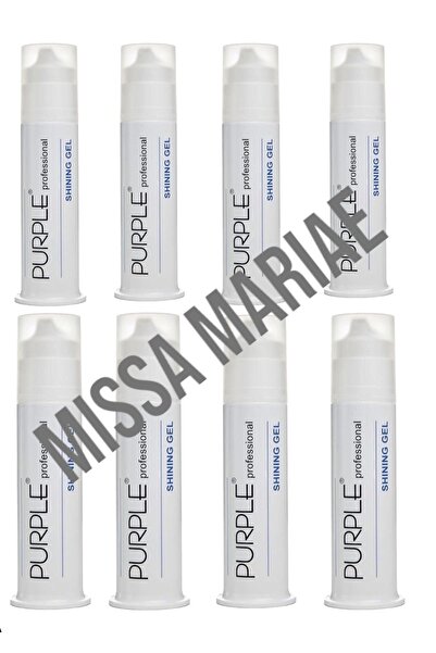 Purple Professional Purple Shining Gel Wax-parlak 100 Ml 8'li Set