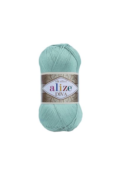 Alize Diva Mercerized String - Χρωματικός κωδικός 463 Color Mint - 100 Gr. 350 Μ