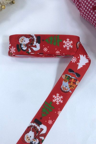 Hobigram New Year 2023 Gift Packaging Ribbon Red Big Santa Claus – New Year's Ornament, Stylish Design – Yearba