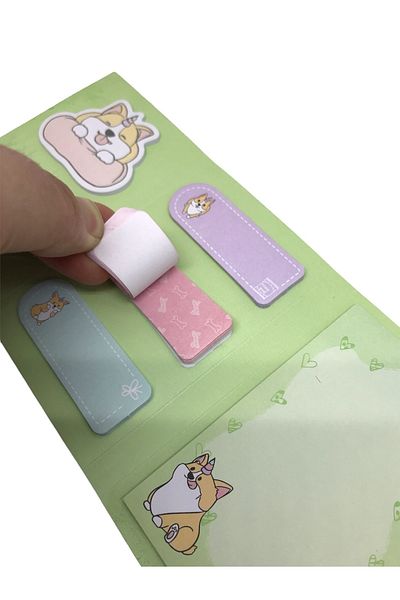 KRAF Cute Dog Adhesive Note Paper Set 160 Sheets
