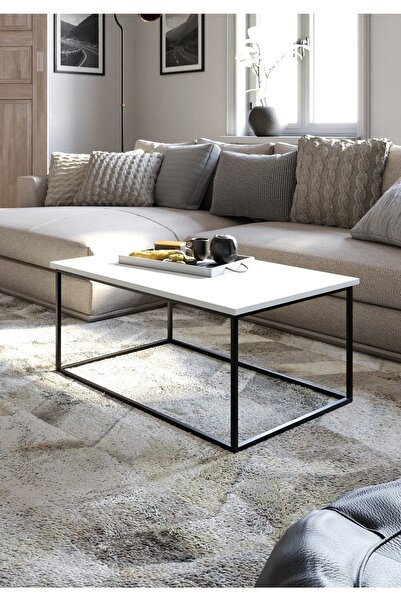 KODIGU Martina Orta Sehpa | Beyaz | 90x60x40 Cm