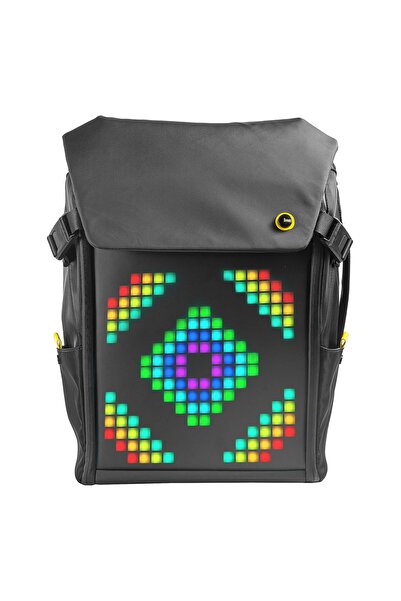 DIVOOM Backpack M Siyah Ledli Ekran App Kontrollü Akıllı Sırt Çantası