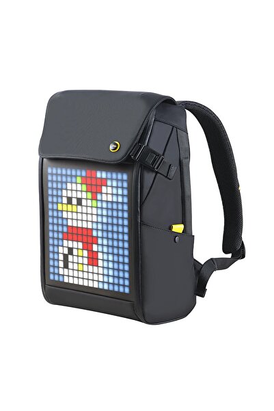 DIVOOM Backpack M Siyah Ledli Ekran App Kontrollü Akıllı Sırt Çantası