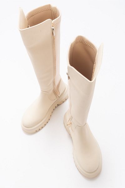 LuviShoes Árnyékbézs női csizma