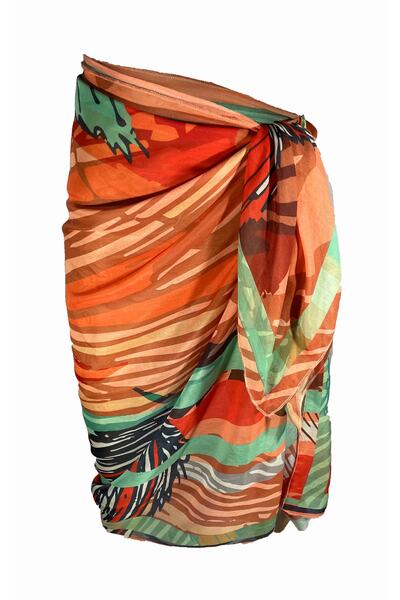 Bolder Amara Watercolor Leaf Pattern Pareo