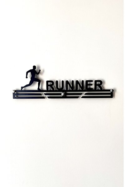 MER Dekor Madalya Askısı / Askılığı - Koşu / Koşucu / Runner Erkek (TEXTURE S...