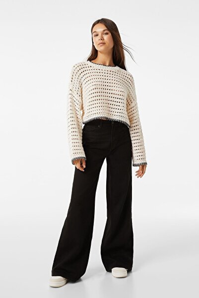 Ramrod Kapitalne farmerke sa visokim strukom i širokim nogavicama, palazzo fa...