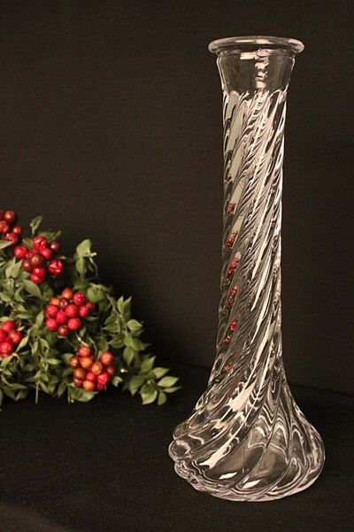 Jenisa Auger Model Glass Handmade - Carnation Rose Vase 2 Pieces Va.Krl.005