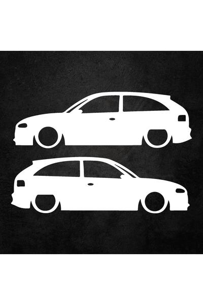 Akçay Sticker 15cm X 6cm Opel Astra H Basık Sticker Astra Gölge Sticker Keleb...