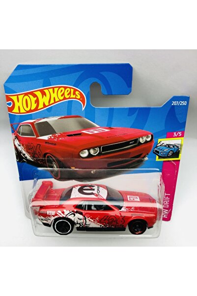 HOT WHEELS Dodge Challenger Drift Car 1:64 Ölçek Kırmızı