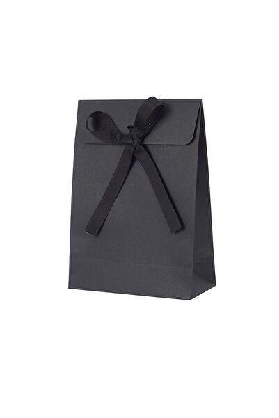 Milim Matbaa Чорний подарунковий конверт 15x21x7 см з чорною стрічкою, 30 штук