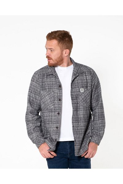 SÖR BÜLEND Solid Color Thick Lumberjack Shirt Large Size