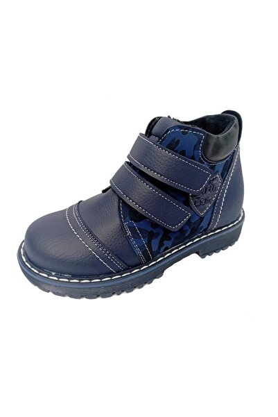 ŞİRİNGENÇ 6774p Cizme pentru băiat din piele cu velcro camuflaj