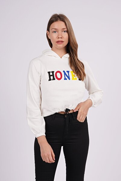 GABRİA Transpirație imprimată cu glugă