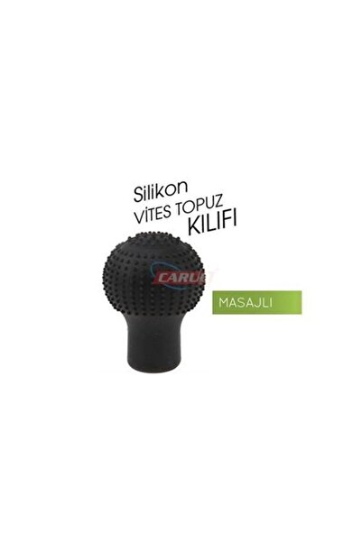 zeydabutik Vites Topuzu Kılıfı Silikon Yuvarlak Siyah