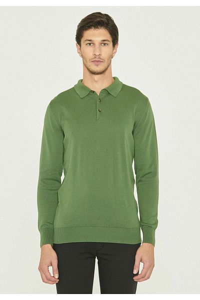 ORGANICATION Pullover - Grün - Figurbetont