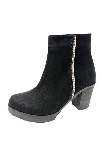 Efsun 2311 Γυναικείες μπότες με φερμουάρ από λαδωμένο δέρμα