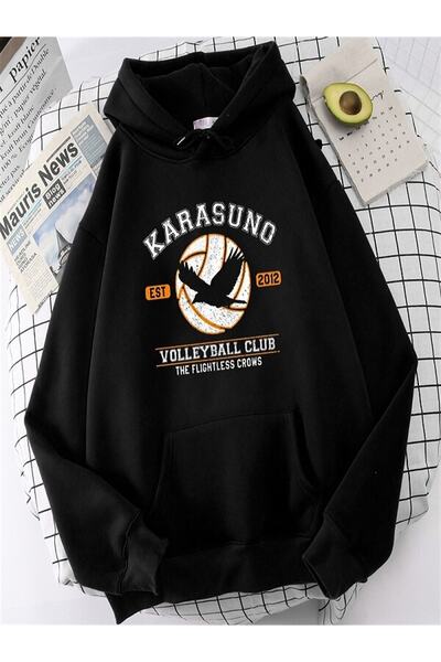 Touz Niiss Boutique Anime Kawaii Karasuno Oversize (unisex) Hooded Hoodie