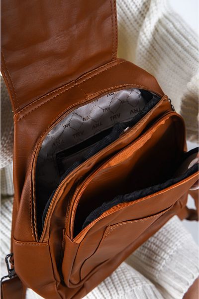 Solo Bag Damă piele moale spălată, bronzat, atât mâneci cât și rucsac