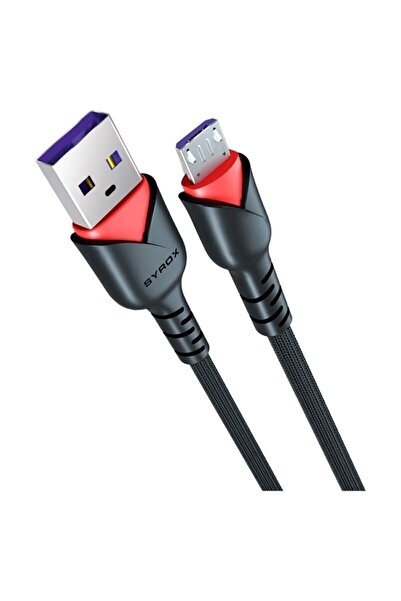 Syrox C91 Micro Usb Girişli 2.0a Hızlı Şarj Ve Data Kablosu