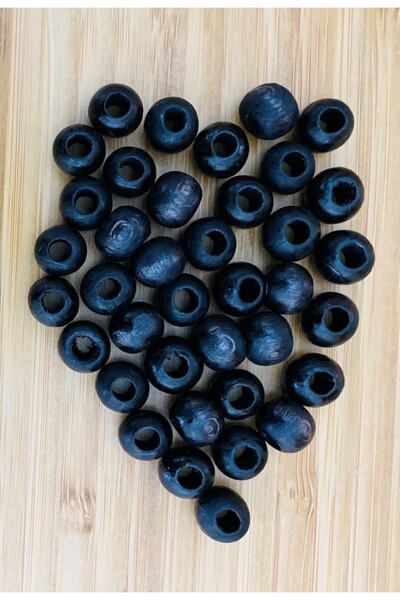 pulsan Mărgele de macrame din lemn pictat. 9 mm x 11 mm. 25 g. Aproximativ 65...