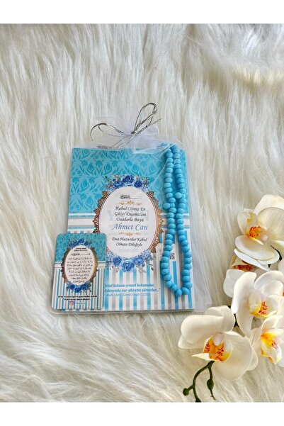 hicazavm Hediyelik Dağıtmalık Mevlitlik Keseli Yasin Tesbih Magnet Seti