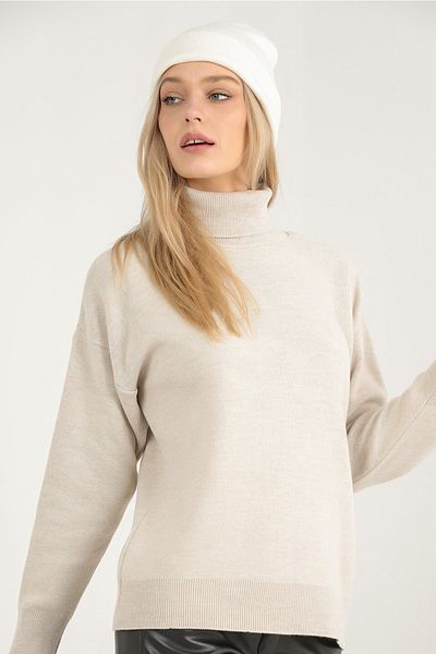 VEGENZE Pulover de damă Bej Interlock Full Fisherman Knitwear