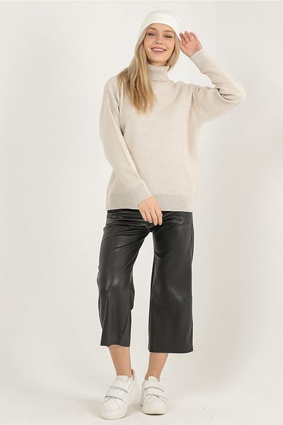 VEGENZE Pulover de damă Bej Interlock Full Fisherman Knitwear