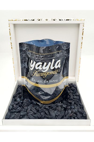 yayla kuruyemiş ظل العنب الأسود بدون بذور 1 كجم
