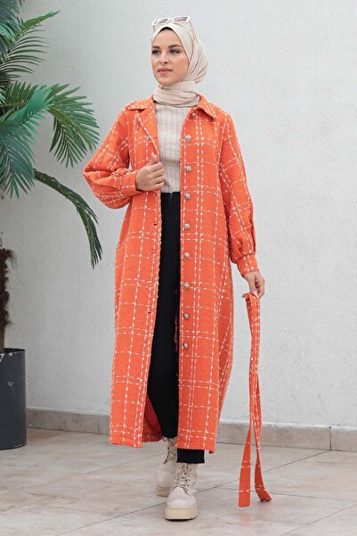 Modamihram Пальто з ґудзиками, помаранчеве 19600