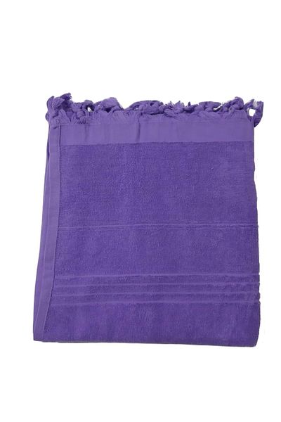 Romans Beach Towel with Tassels Lilac 90x180 Cm