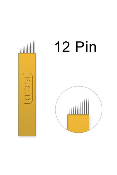 LOVYCO 5 штук 12u Pin Pcd голки для перманентного макіяжу Microblading