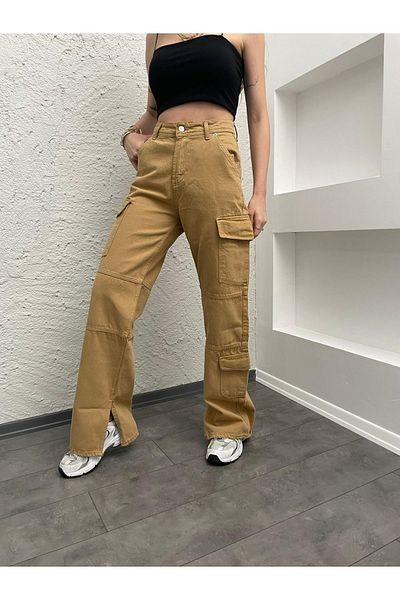 Laluvia Geschlitzte Cargohose