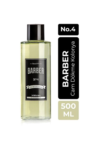 Barber Kolonya 500 ml No.4 Klasik Seri Cam Şişe