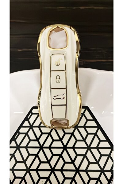 kral anahtar Porsche 2018 - Husă de control din silicon alb de înaltă calitate