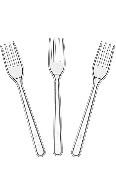 AYLAR Disposable Plastic Luxury Fork 1stClass Quality 50 Pieces