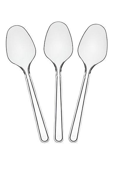 AYLAR Disposable Plastic Luxury Spoon 1stClass Quality 50 Pieces