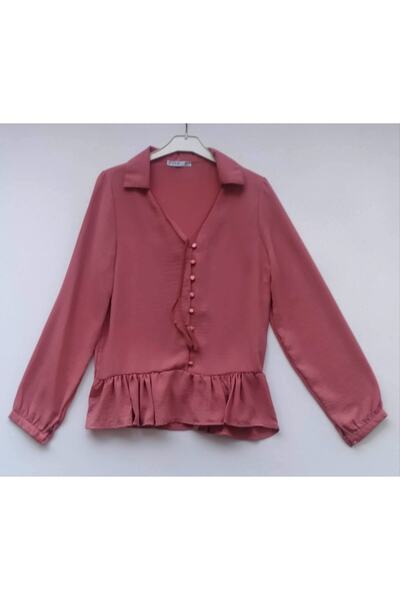 Hepsibitarz Kadın Pembe Modelli Bluz