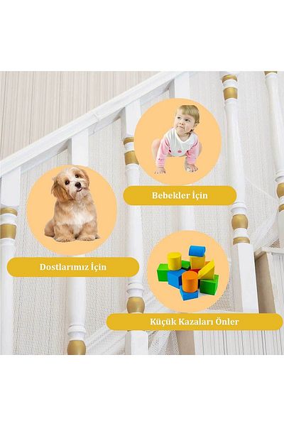 RevuBaby Balcony and Stair Net for Children and Pets Children's Safety Net Protective 3meters
