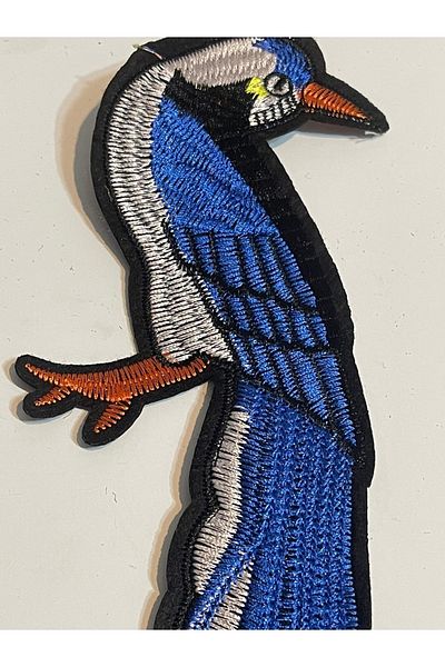 Gönülden Tasarım 27x7 Cm Broderie Coada Lungă Broderie Păsări Applique Accesoriu Patch Armatura