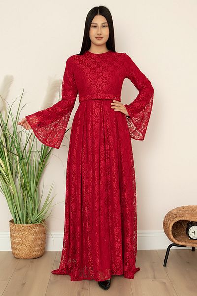 PULLIMM ROCHIE DE DANTELĂ VALON CU MÂNECĂ SiNEM pentru femei