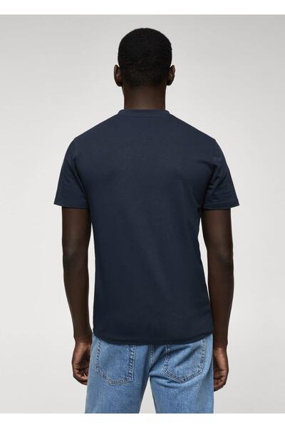 MANGO Man Pamuklu Streç Tişört