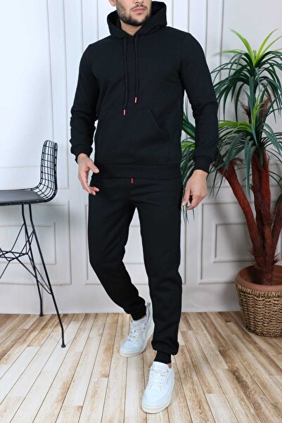 laçin life Σετ χειμωνιάτικης φόρμας με μαύρη κουκούλα